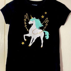 Black unicorn shirt